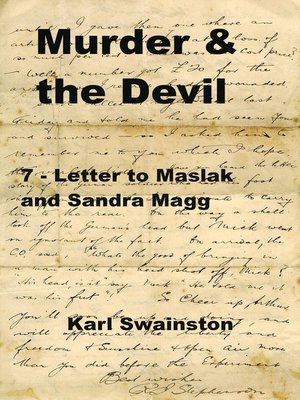 cover image of 7: Letter to Maslak and Sandra Magg